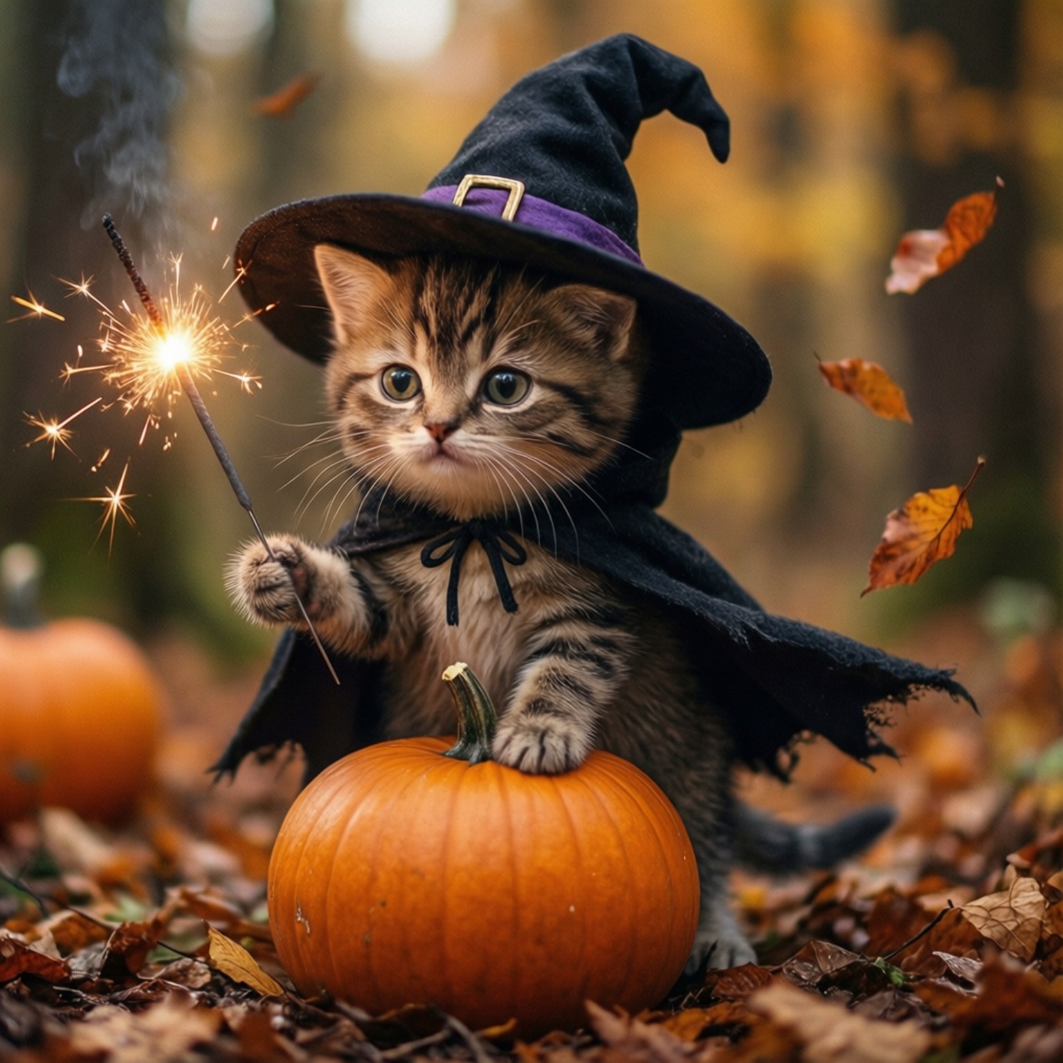 魔法猫咪女巫 壁纸