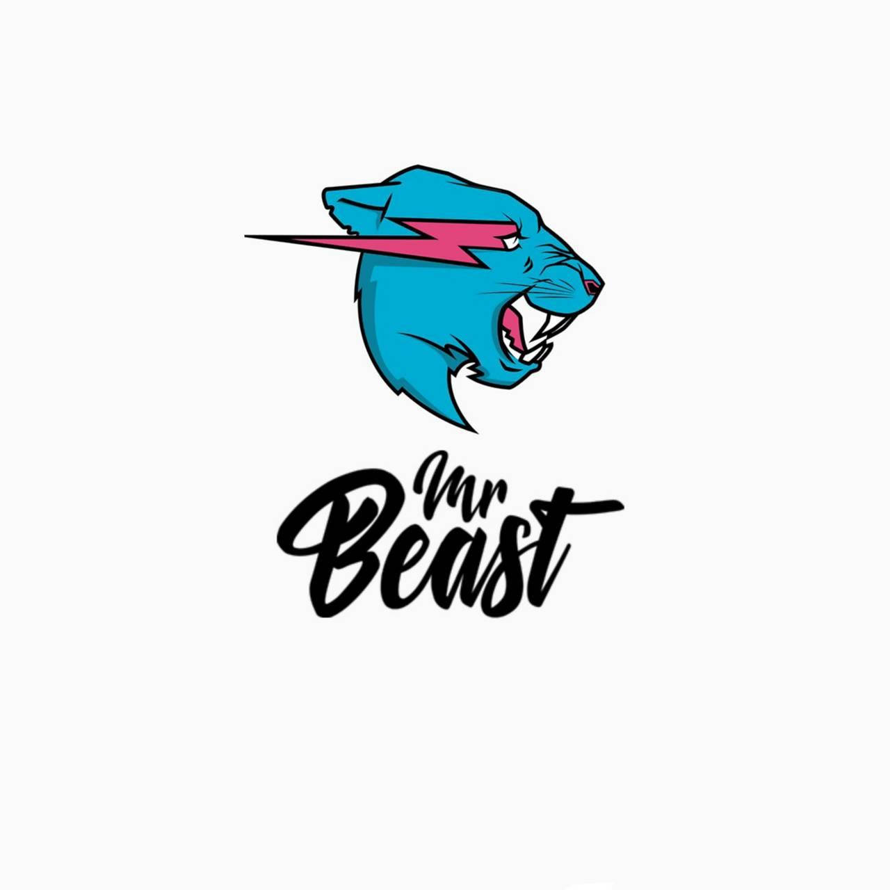 鲜艳的Mr Beast标志与品牌字体 壁纸