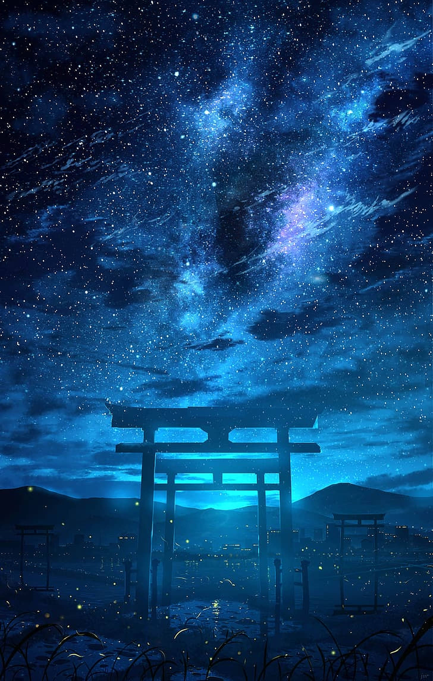 鸟居银河 壁纸