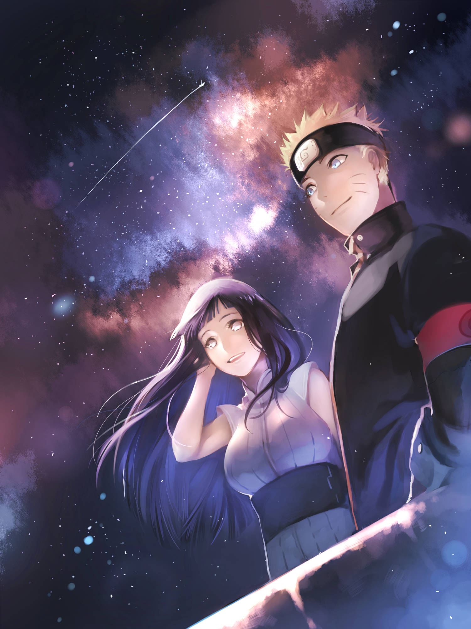 鸣人与雏田流星 壁纸