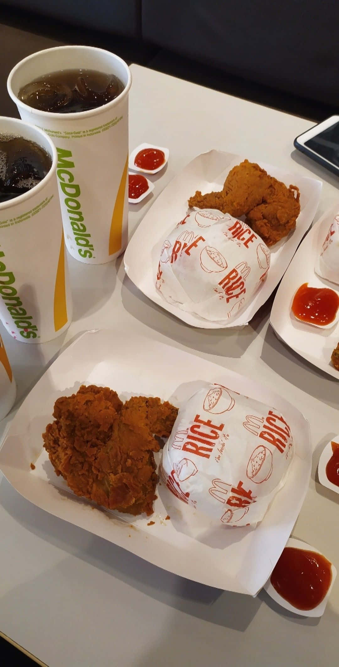 麦当劳鸡肉米饭餐图片 壁纸