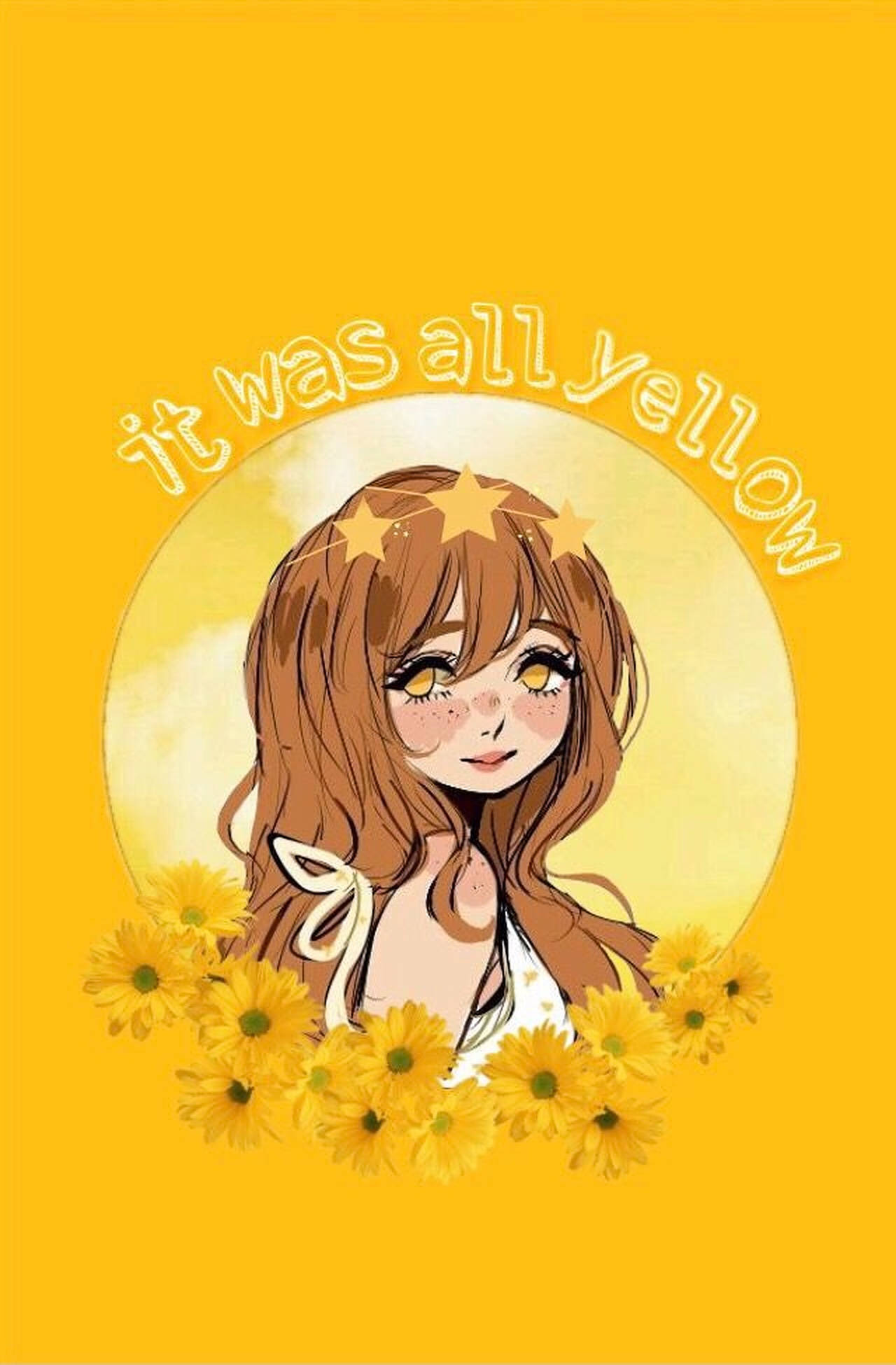 黄色美学女孩 壁纸