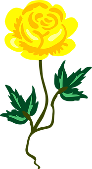 黄色花朵插图 壁纸