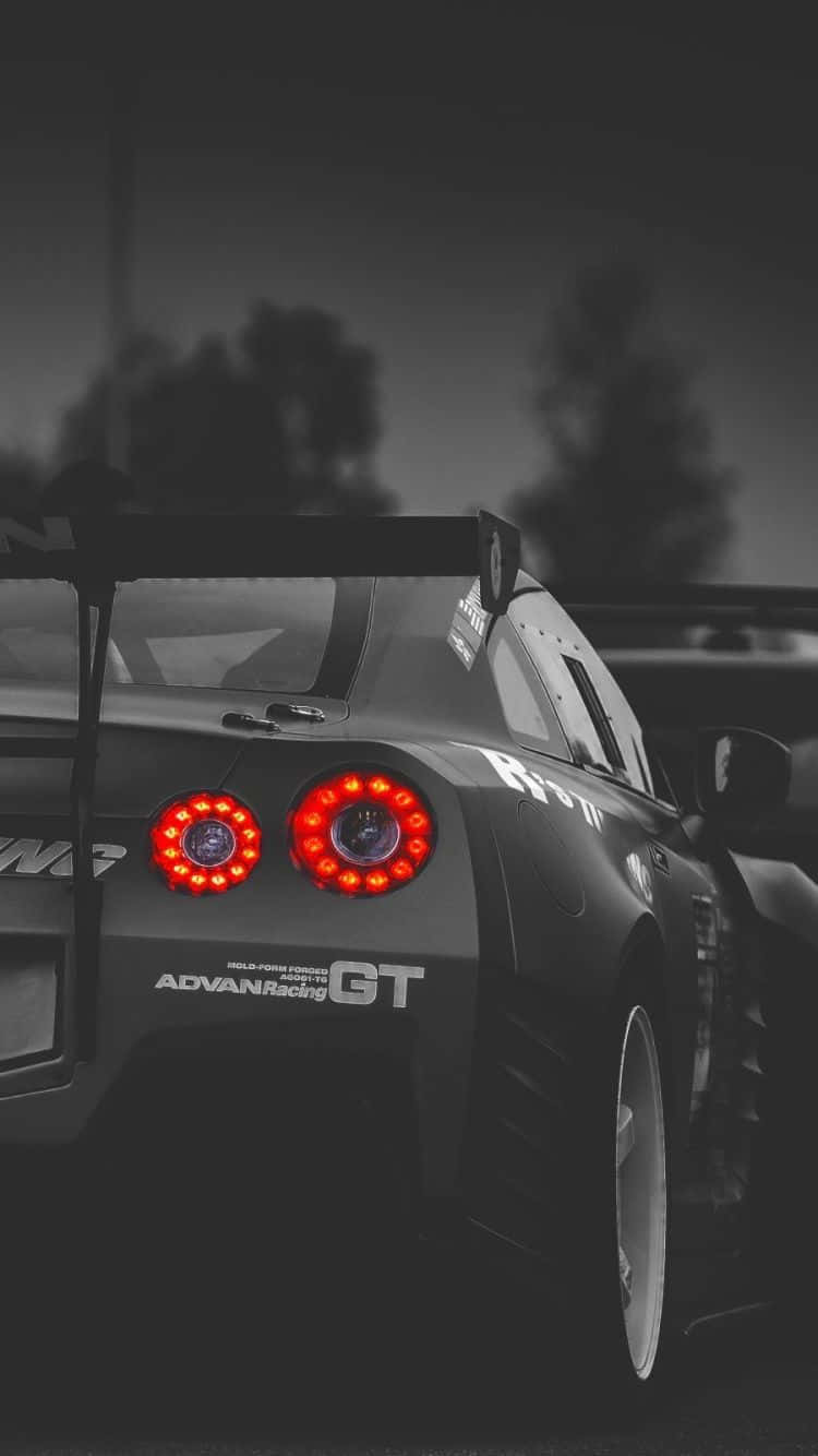 黑白GTR R35 壁纸
