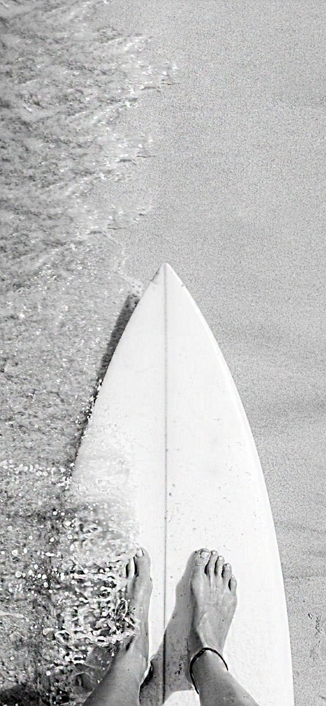 黑白冲浪板 壁纸