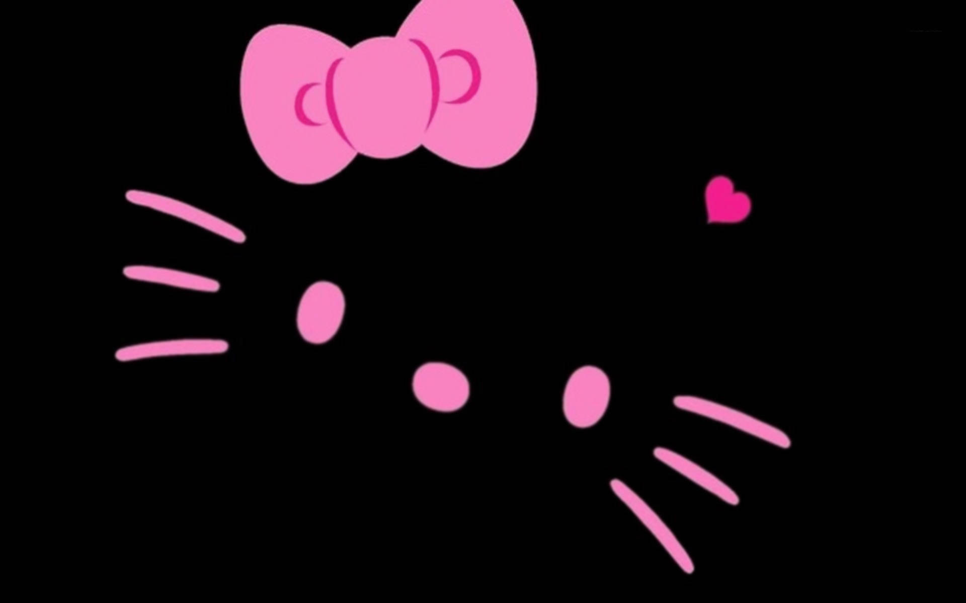黑粉美学Hello Kitty 壁纸