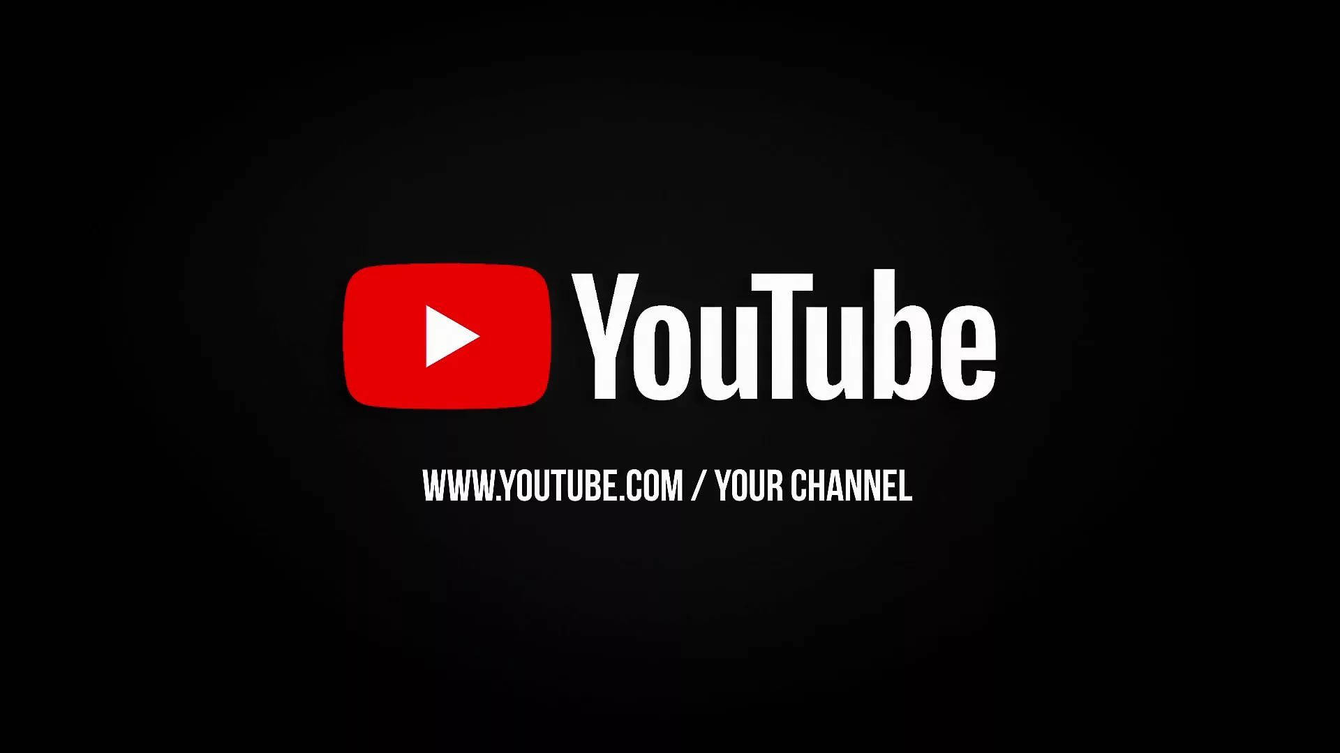 黑色YouTube你的频道 壁纸