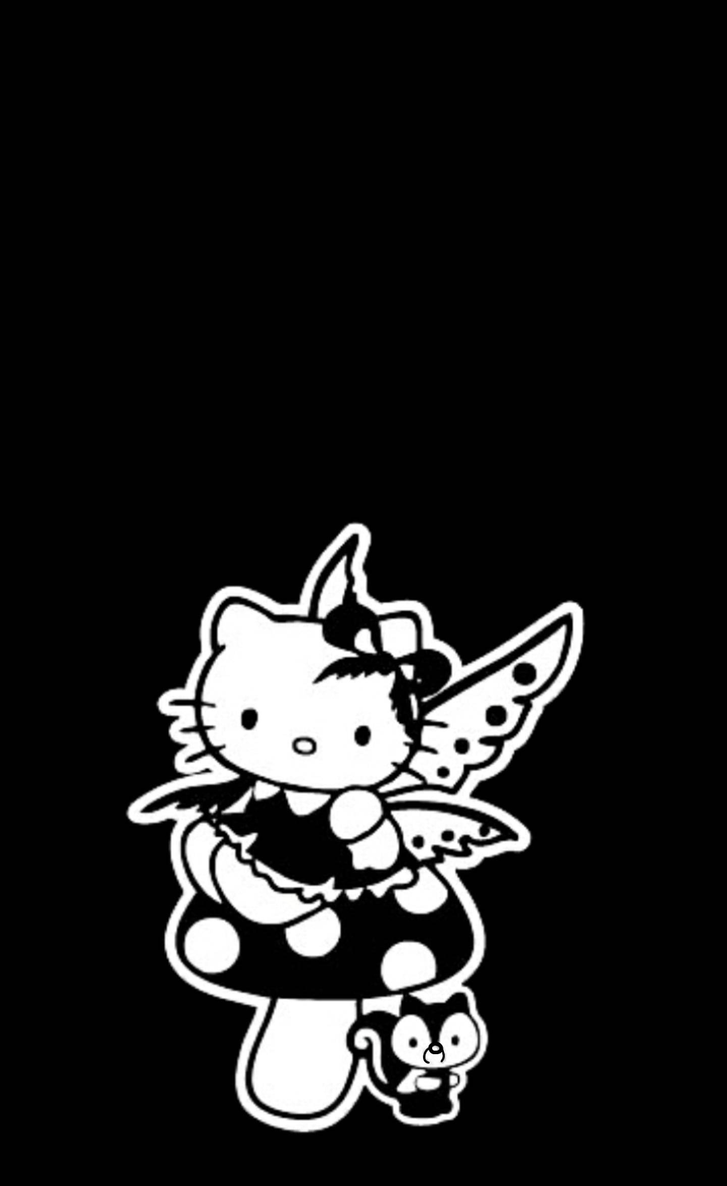 黑色凯蒂猫仙子装扮 壁纸