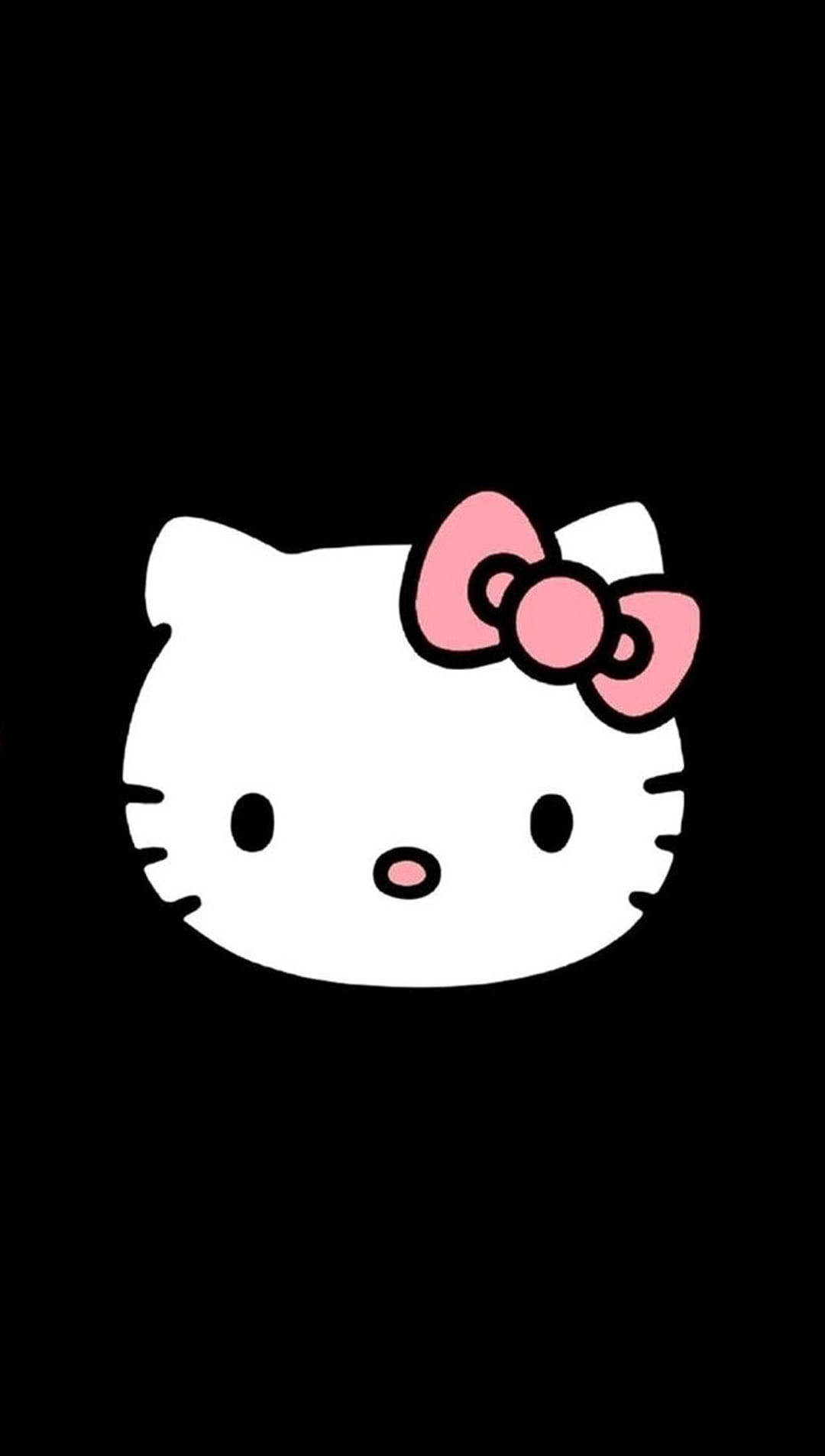 黑色凯蒂猫卡通画 壁纸