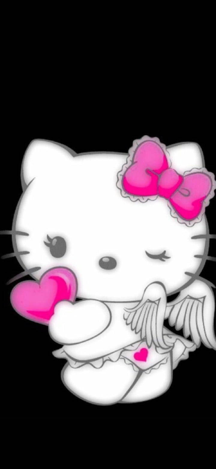 黑色天使装Hello Kitty 壁纸