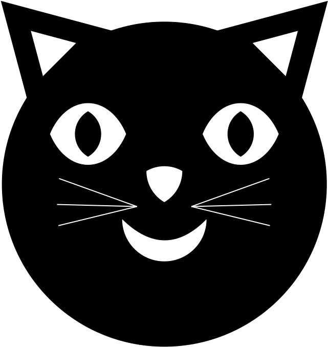 黑色猫咪图形图标 壁纸