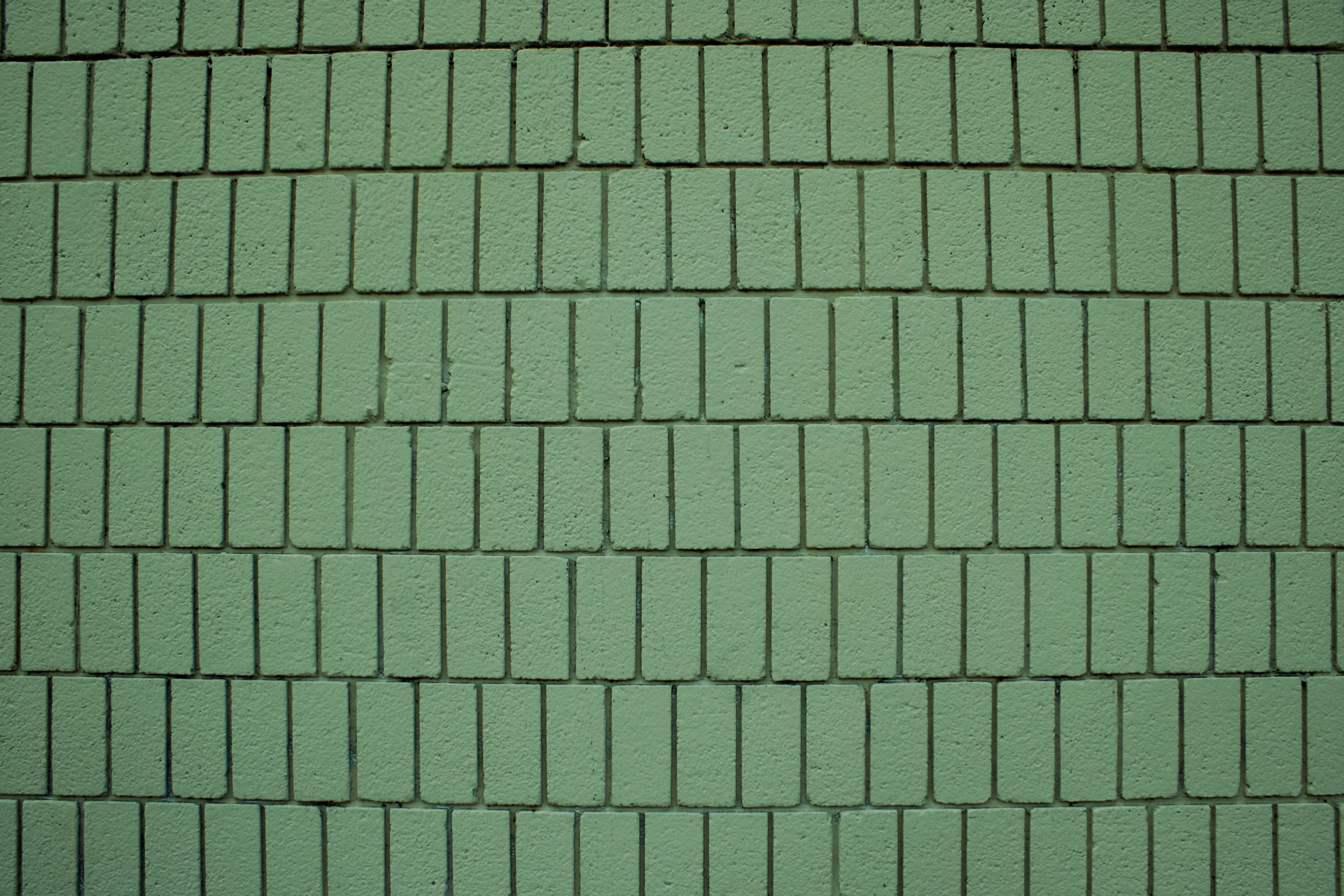 鼠尾草绿美学砖墙 壁纸