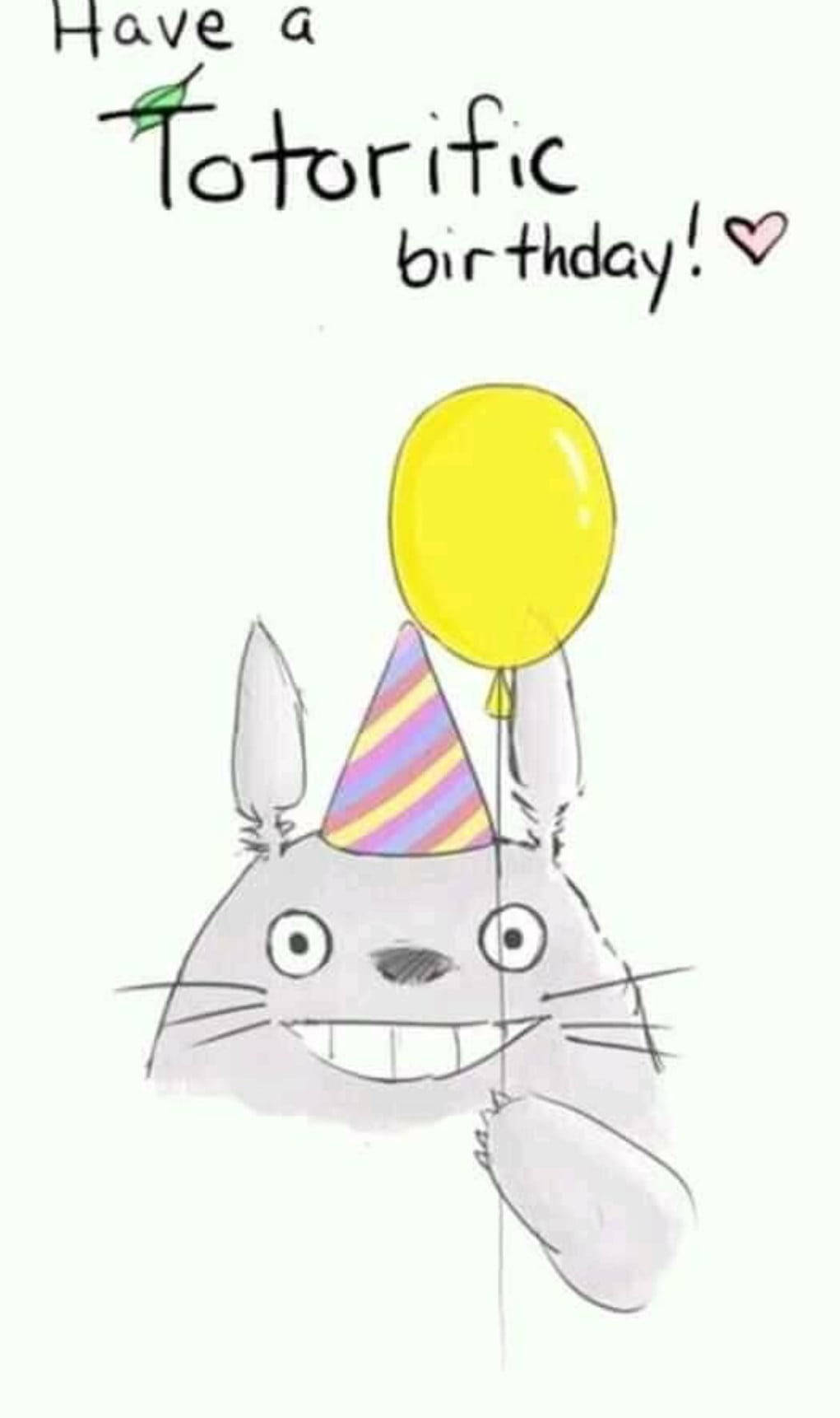 龙猫对我说生日快乐 壁纸