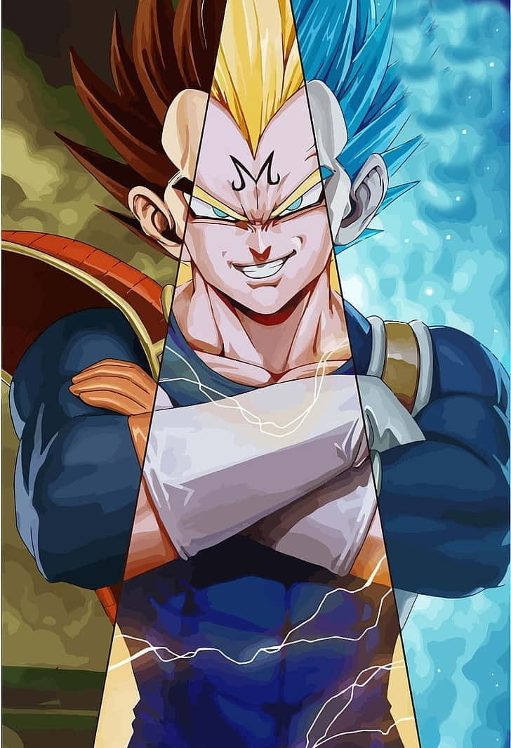 魔人贝吉塔微笑