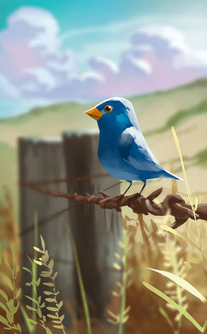 Blue Bird In Digital Art wallpaper — Galaxy Tab 壁纸