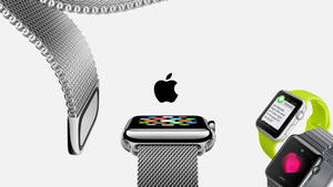 Apple Watch 镀铬金属网状表带壁纸 — Apple Watch 壁纸