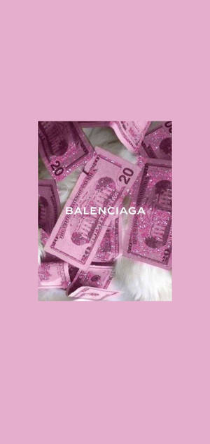 Balenciaga 美学紫色海报壁纸 — iPhone 15 壁纸