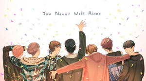 BTS笔记本电脑动漫《You Never Walk Alone》 — 防弹少年团 笔记本电脑 壁纸