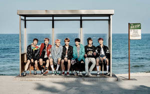 BTS团体照YNWA壁纸 — 防弹少年团合照动图 壁纸