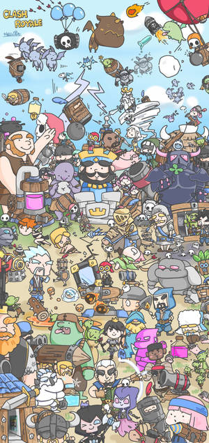 Clash Royale涂鸦卡通 — Samsung S23 壁纸