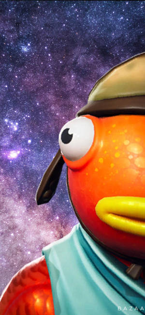 Fishstick《堡垒之夜》半脸星系壁纸 — iPhone 18 Pro 壁纸