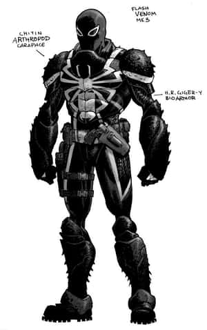 Flash Thompson - 从校园恶霸到英雄的标志性角色 — 努比亚 Flip2 壁纸