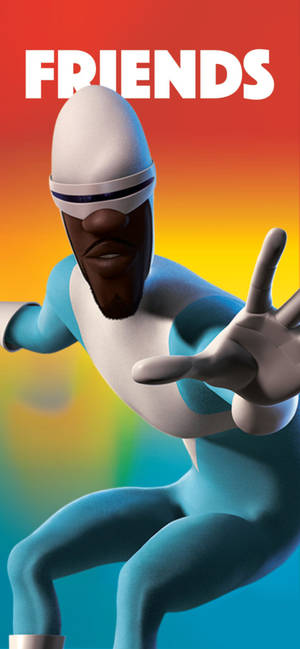 Frozone 彩色图形壁纸 — iPhone 16 壁纸