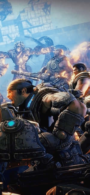 iPhone X Gears Of War 5背景 — Realme Narzo 100x 壁纸