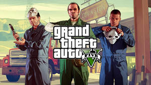 1080P GTA 5抢劫场景 — 侠盗猎车手 壁纸