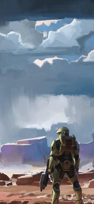 Halo Infinite 数字艺术壁纸 — iPhone 16 Pro Max 壁纸