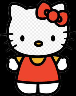 Hello Kitty剪贴图透明PNG - Hello Kitty红色连衣裙，PNG下载 — 三丽鸥 GIF 壁纸