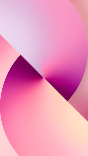 iPhone 13 Pro Max 粉色分割壁纸