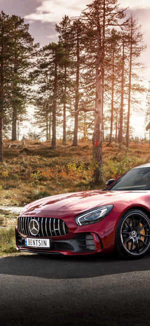 iPhone X AMG GT-R背景 — 荣耀600e 壁纸