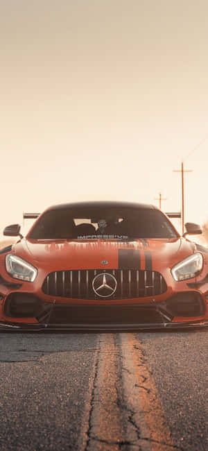 iPhone X AMG GT-R背景 — 荣耀Play 壁纸