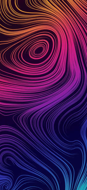 iPhone X 抽象漩涡 — Oppo Find X9s 壁纸