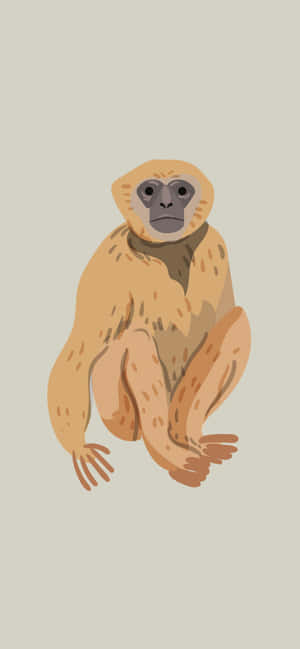 iPhone Xs Max Gibbon 背景 — 干净 壁纸