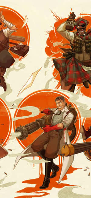 iPhone XS Team Fortress 2 背景 — Realme C100x 壁纸