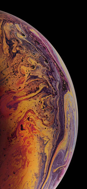 斑驳彩色iPhone Xs壁纸