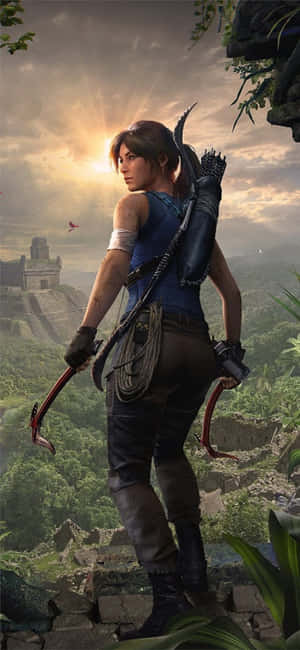 iPhone X《Shadow Of The Tomb Raider》背景 — 日出 壁纸