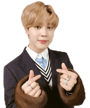 Jimin 手指爱心手势