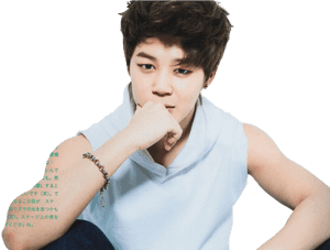 Jimin沉思姿态