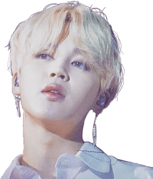 Jimin金发优雅造型