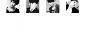Jimin黑白照片拼贴
