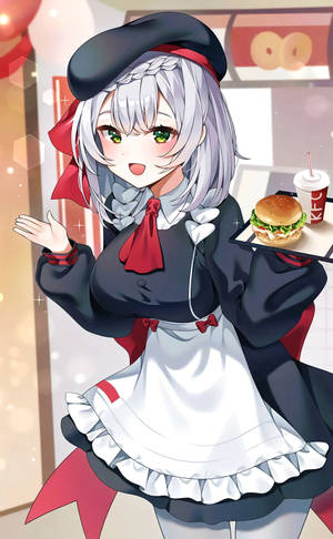 KFC女仆诺艾尔粉丝艺术壁纸 — Redmi Pad 2 9.7 壁纸