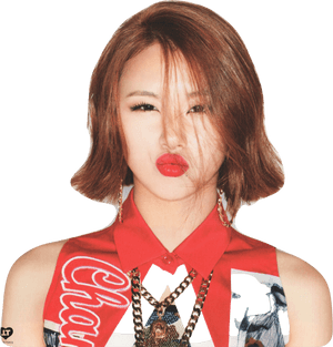 Kpop明星嘟嘴红唇