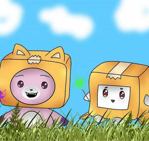 LankyBox Boxy 与 Foxy — 可爱卡通 壁纸
