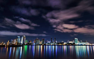 美丽夜景城市景观，MacBook Pro 壁纸