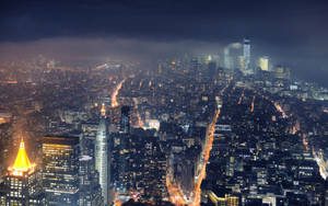 MacBook Pro 哥谭夜景城市轮廓壁纸 — MacBook Pro 壁纸