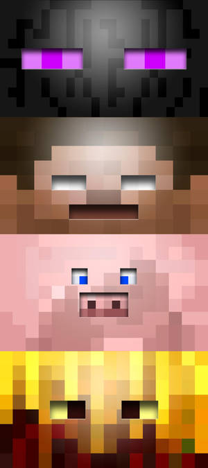 Minecraft手机可爱眼睛角色 — OnePlus 11 壁纸
