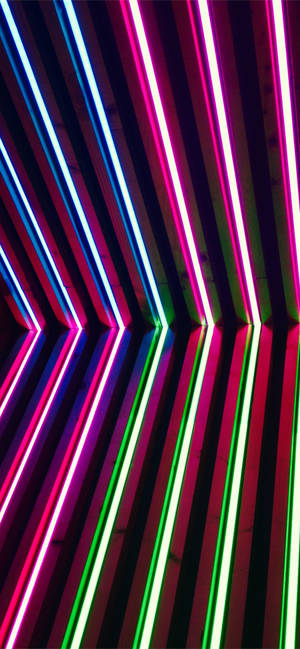 Neon Purple Iphone Tube Lights — Pixel 8a 壁纸